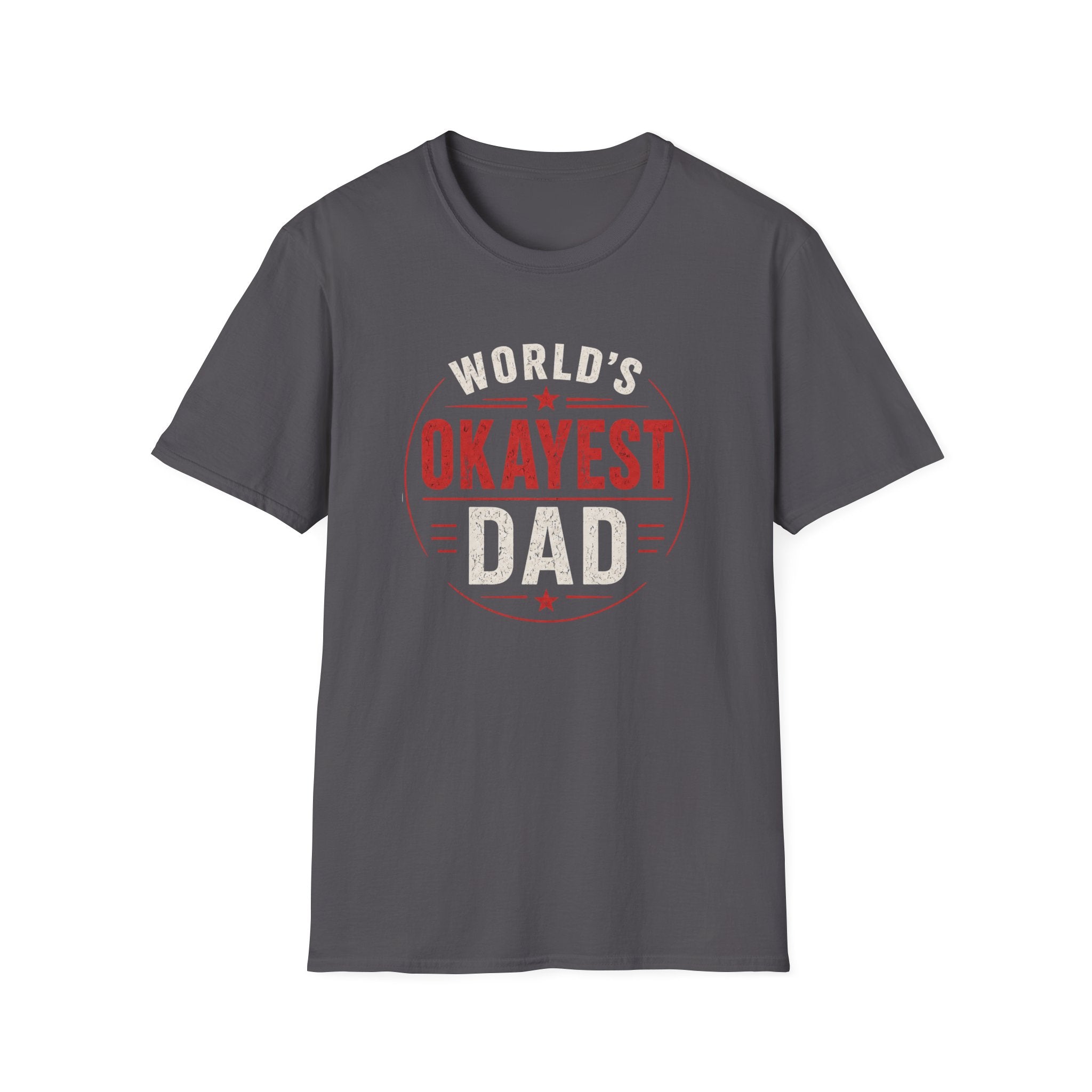 Funny "World's Okayest Dad" T-Shirt – Humorous Father's Day Gift