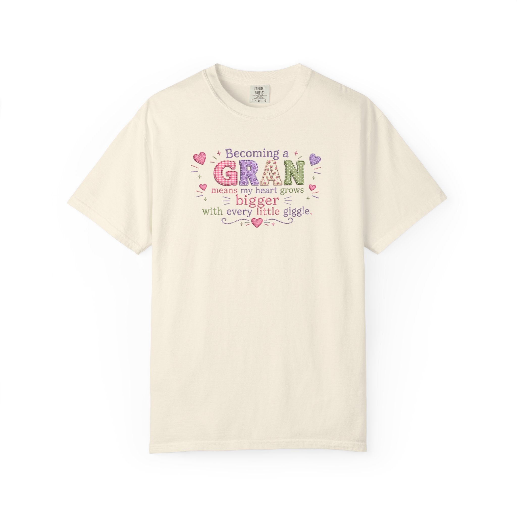 Heartfelt Gran T-Shirt - Becoming a Gran Means My Heart Grows Bigger