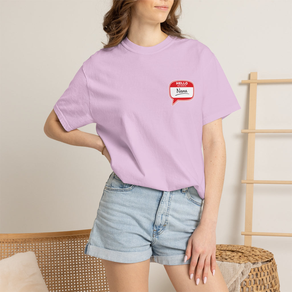 Nana Name Badge T-Shirt