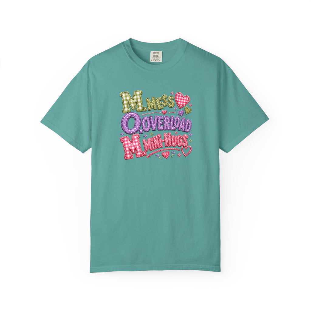 T‑Shirt — "Moms Overload Mini-Hugs" Cute Colorful Graphic Tee