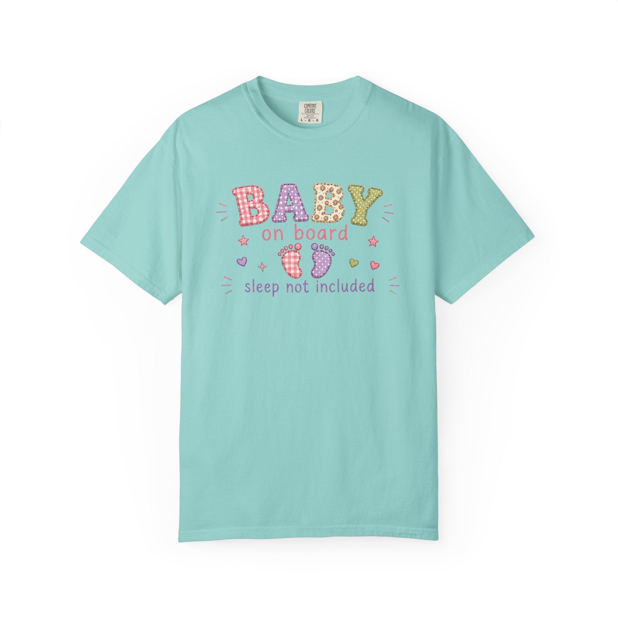 Baby On Board T-Shirt – "Sleep Not Included" Cute New Parent Tee