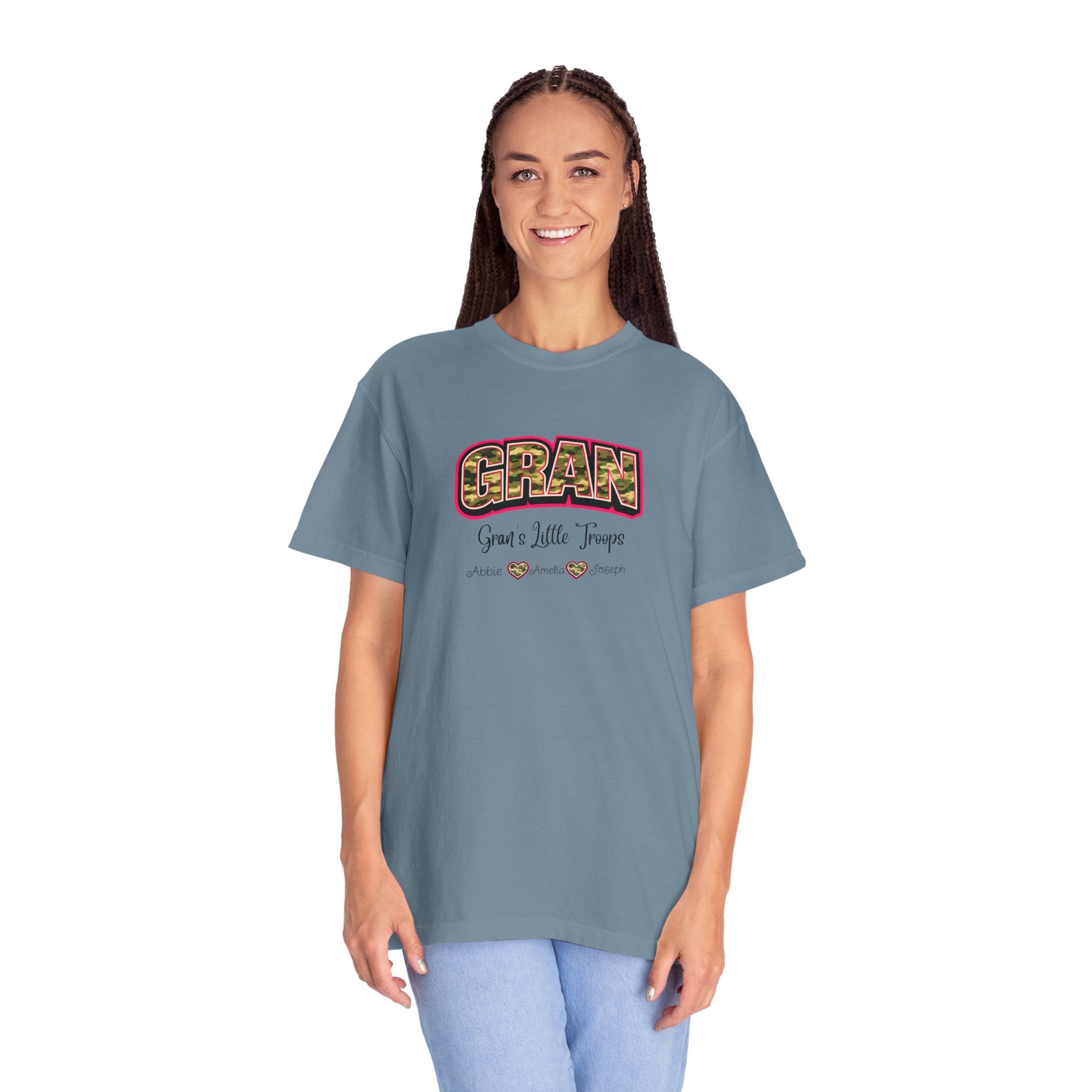 Gran Grandma T-Shirt — "Gran: Good a Little Trouble" Vintage Floral Tee
