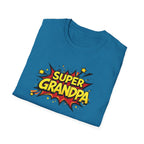 Super Grandpa T-Shirt – Comic Book Retro Graphic Tee for Grandfathers