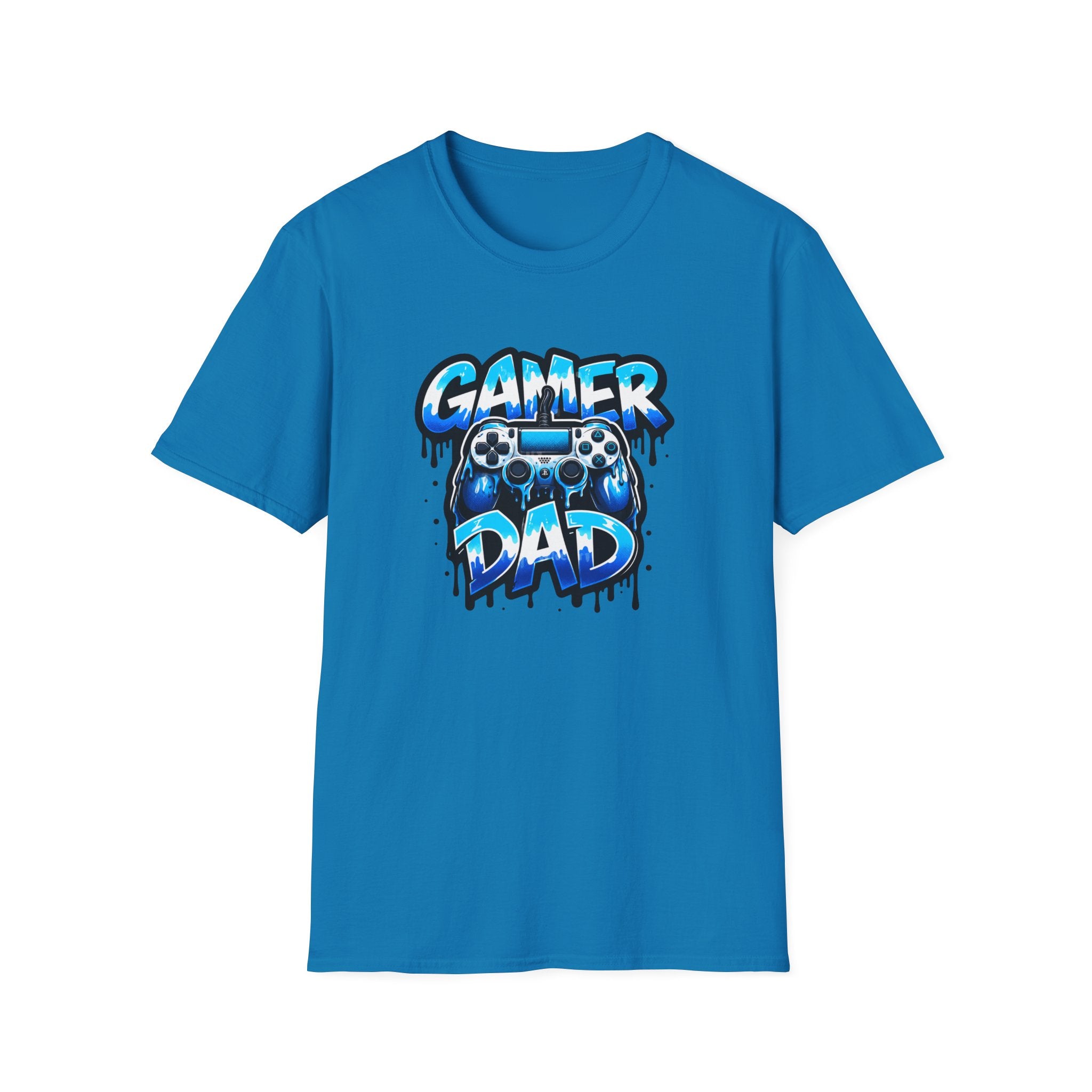 Gamer Dad T-Shirt — Blue Controller T-shirt