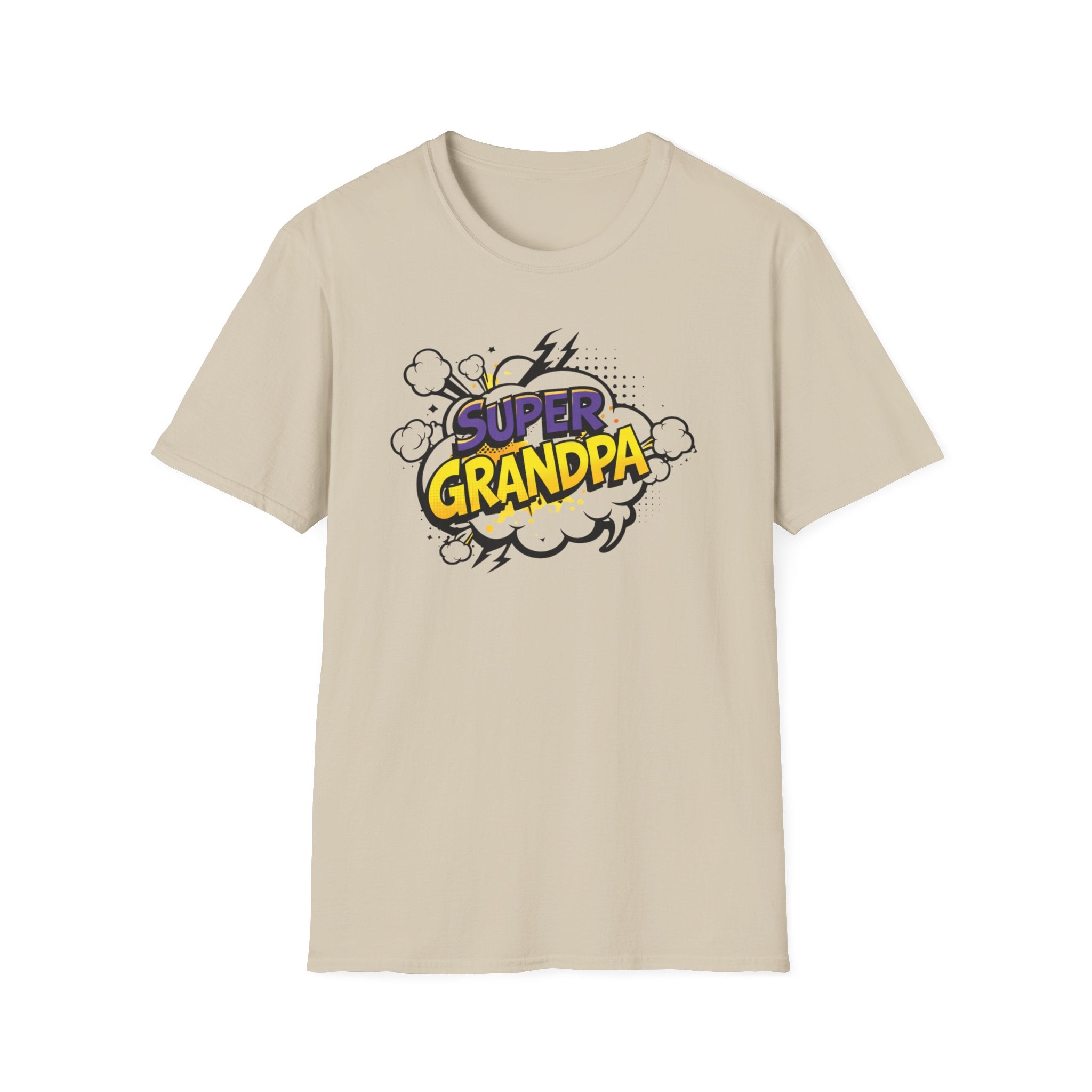 T-Shirt — "Super Grandpa" Comic-Style Graphic | Funny Father's Day Gift
