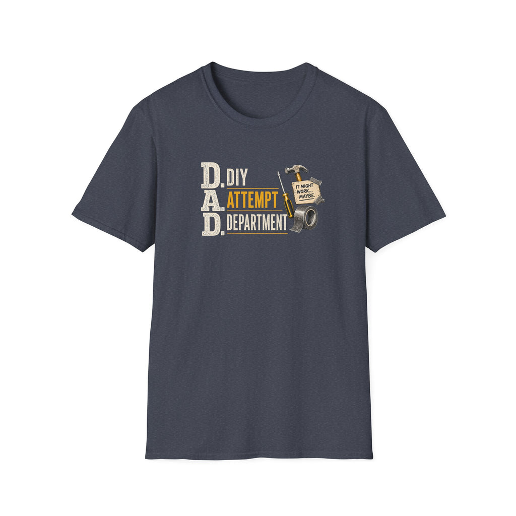 T-Shirt — "DAD: DIY Attempt Department" Funny Father’s Day Tool Shirt