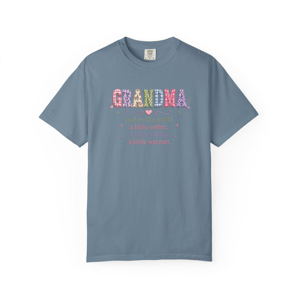 Grandma Floral T-Shirt — "Grandma makes the world a little softer, kinder, warmer"