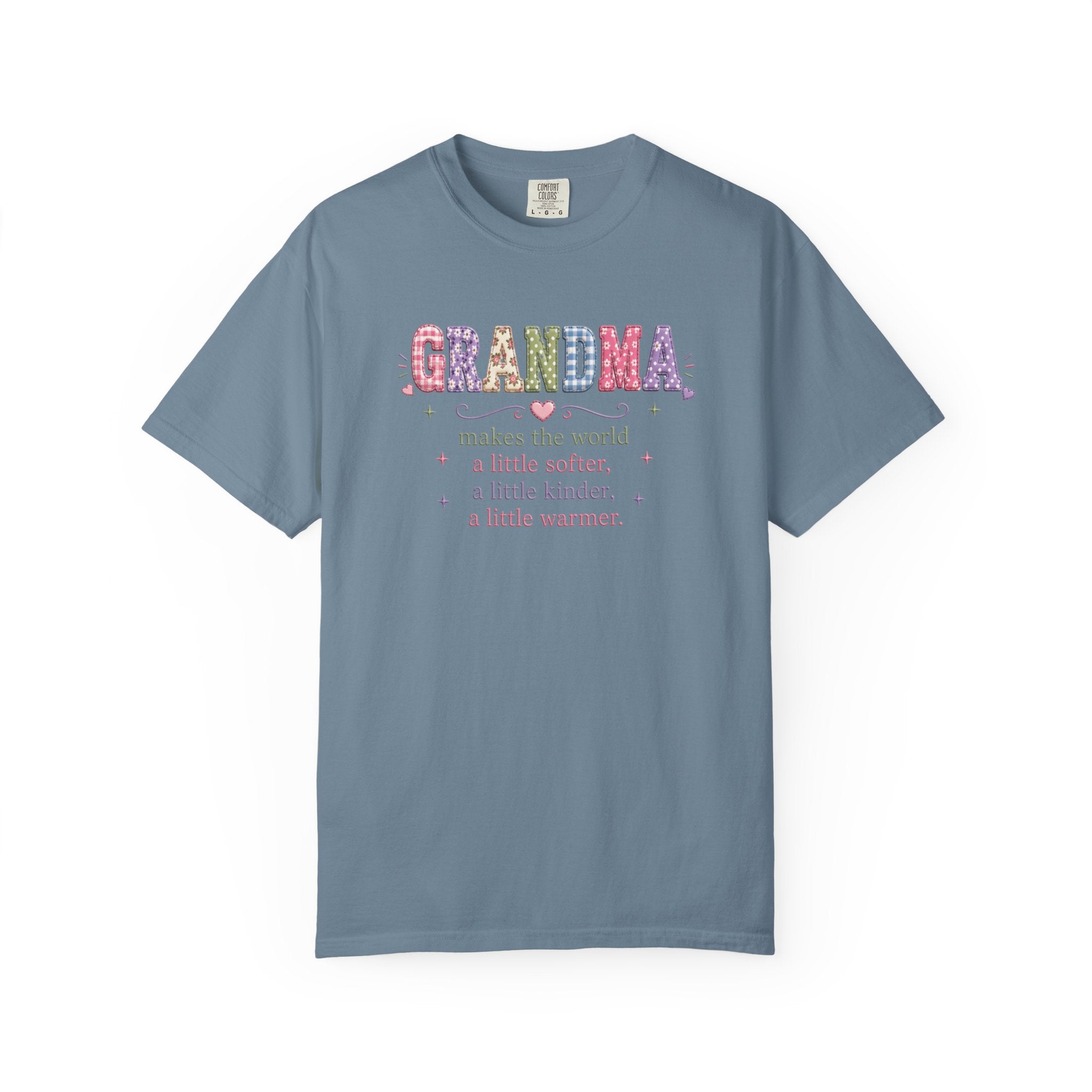Grandma Floral T-Shirt — "Grandma makes the world a little softer, kinder, warmer"