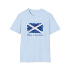 Made in Scotland T-Shirt — Watercolor Saltire Flag Tee