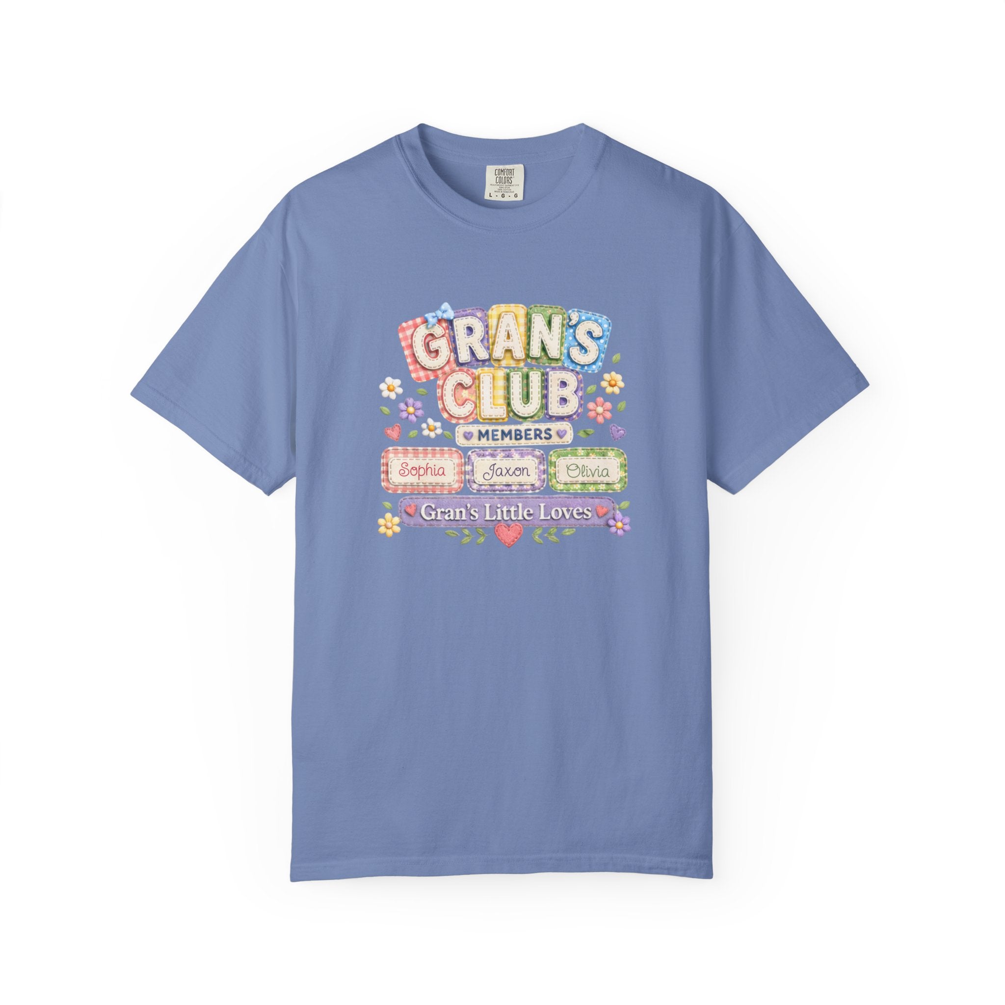 Grans Club T-Shirt – Personalized ‘Grans Club’ Family Names Tee