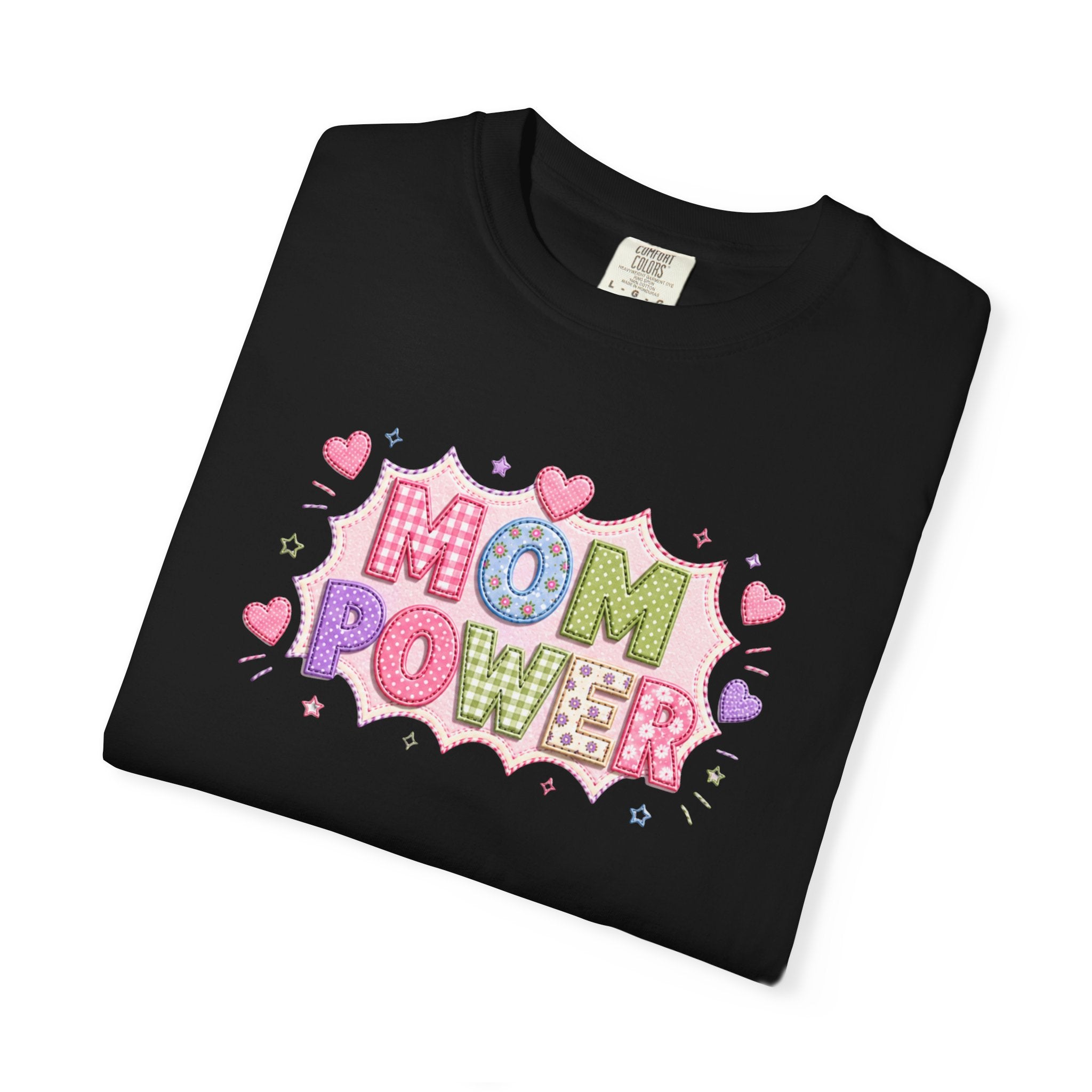 Mom Power T-Shirt — Cute Pastel Heart Mother's Day Tee