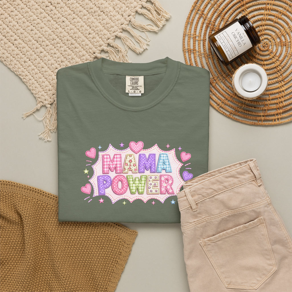 Mama Power T-Shirt — Cute Pastel Mom Pride Graphic Tee