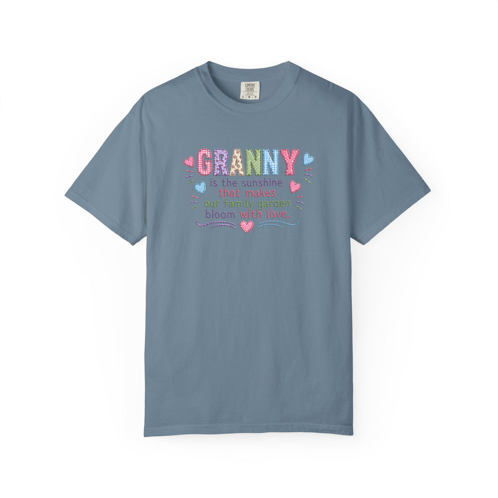 Granny Floral Tee — "Granny is the sunshine that makes our family garden bloom with love"