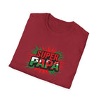 Super Papa Welsh Flag/ Wales themed Graphic T-Shirt — Father’s Day Comic-Style Dad Shirt