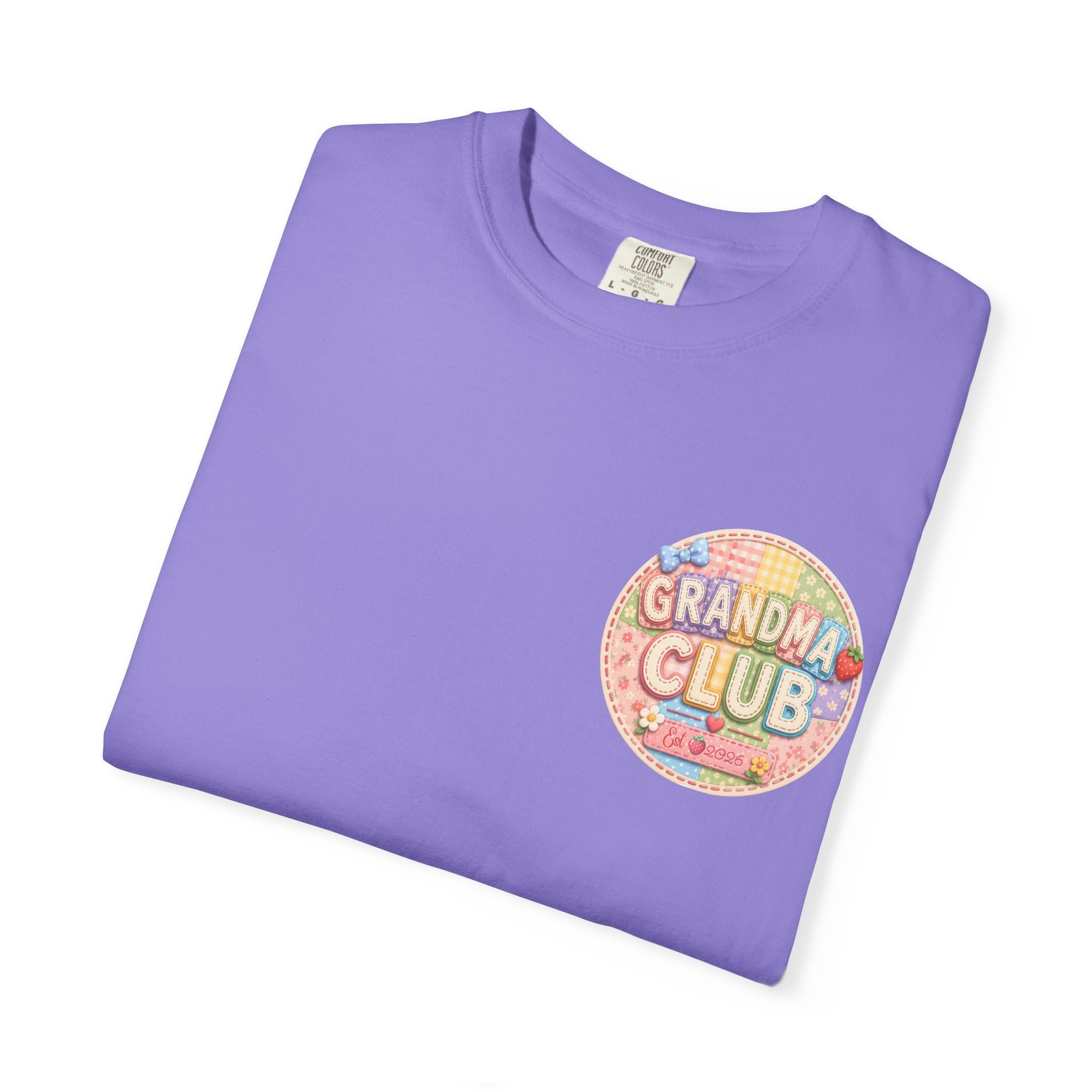 Grandma Club T-Shirt — Retro Floral Graphic