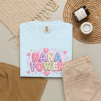 Nana Power T-Shirt — Playful Retro Heart Graphic for Grandmother Gifts