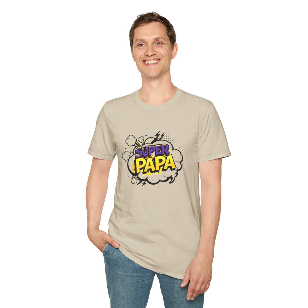 Super Papa T-Shirt — Comic Book Style Father’s Day Tee
