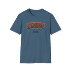 Daddy Est. 2026 T-Shirt — Plaid Dad Announcement Tee