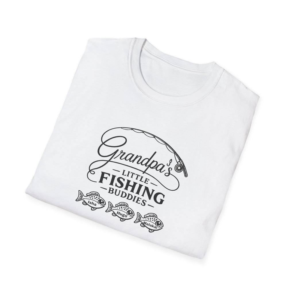 Grandpa's Little Fishing Buddies T-Shirt — Father's Day Fisherman Gift