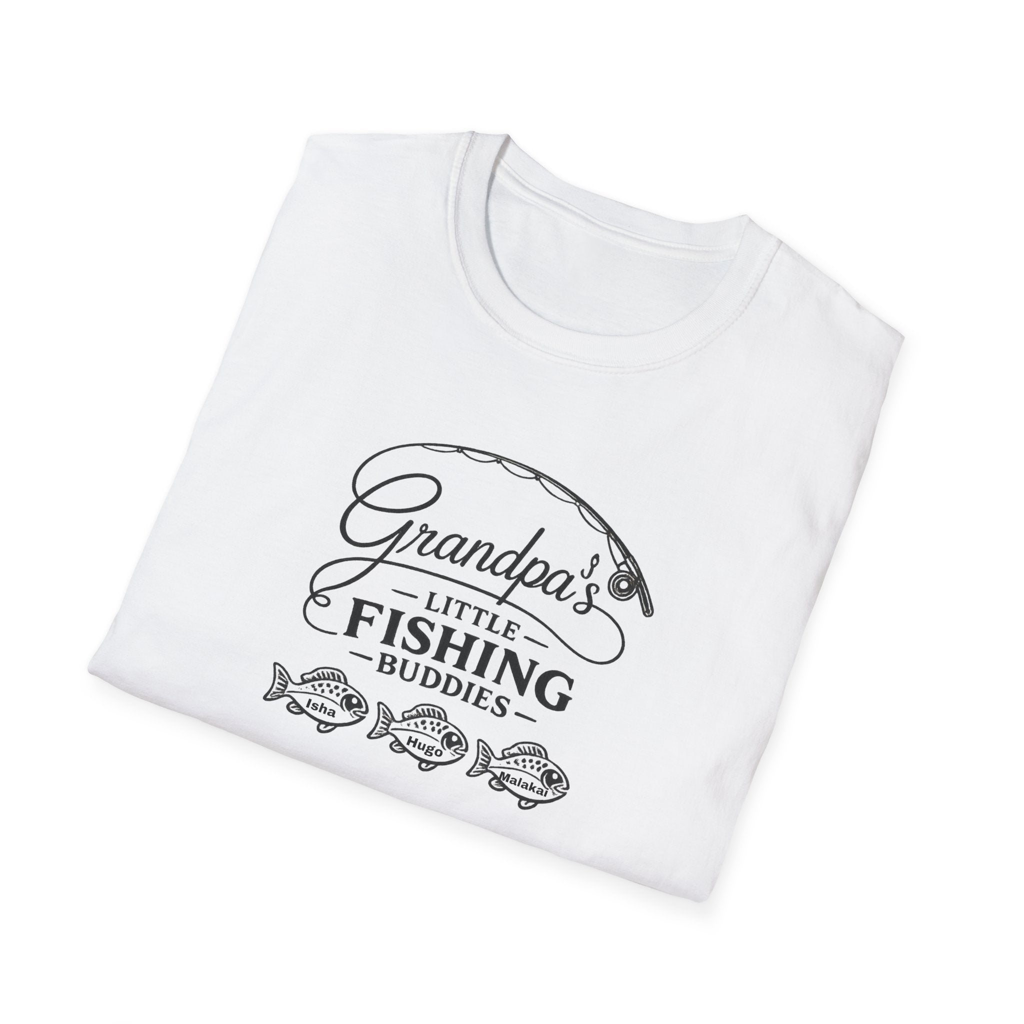 Grandpa's Little Fishing Buddies T-Shirt — Father's Day Fisherman Gift