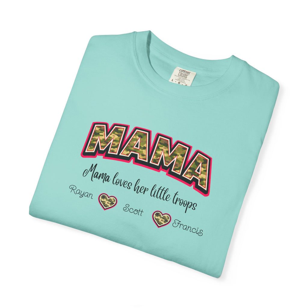 Mama Floral Heart T‑Shirt — 'Mama Means Love for Little Snuggs' Mother's Day Tee