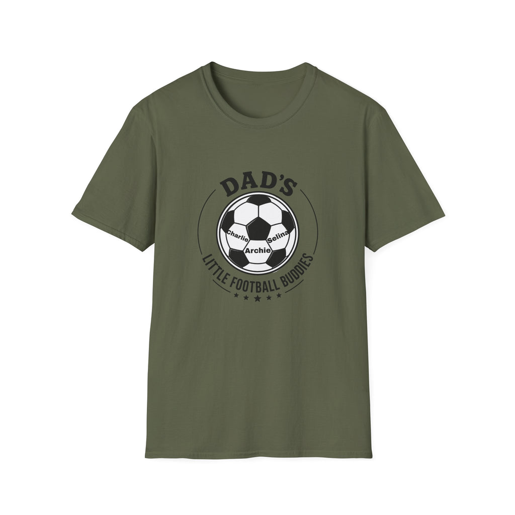 Dad’s Little Football Buddies Tee - Add Names- Personalise