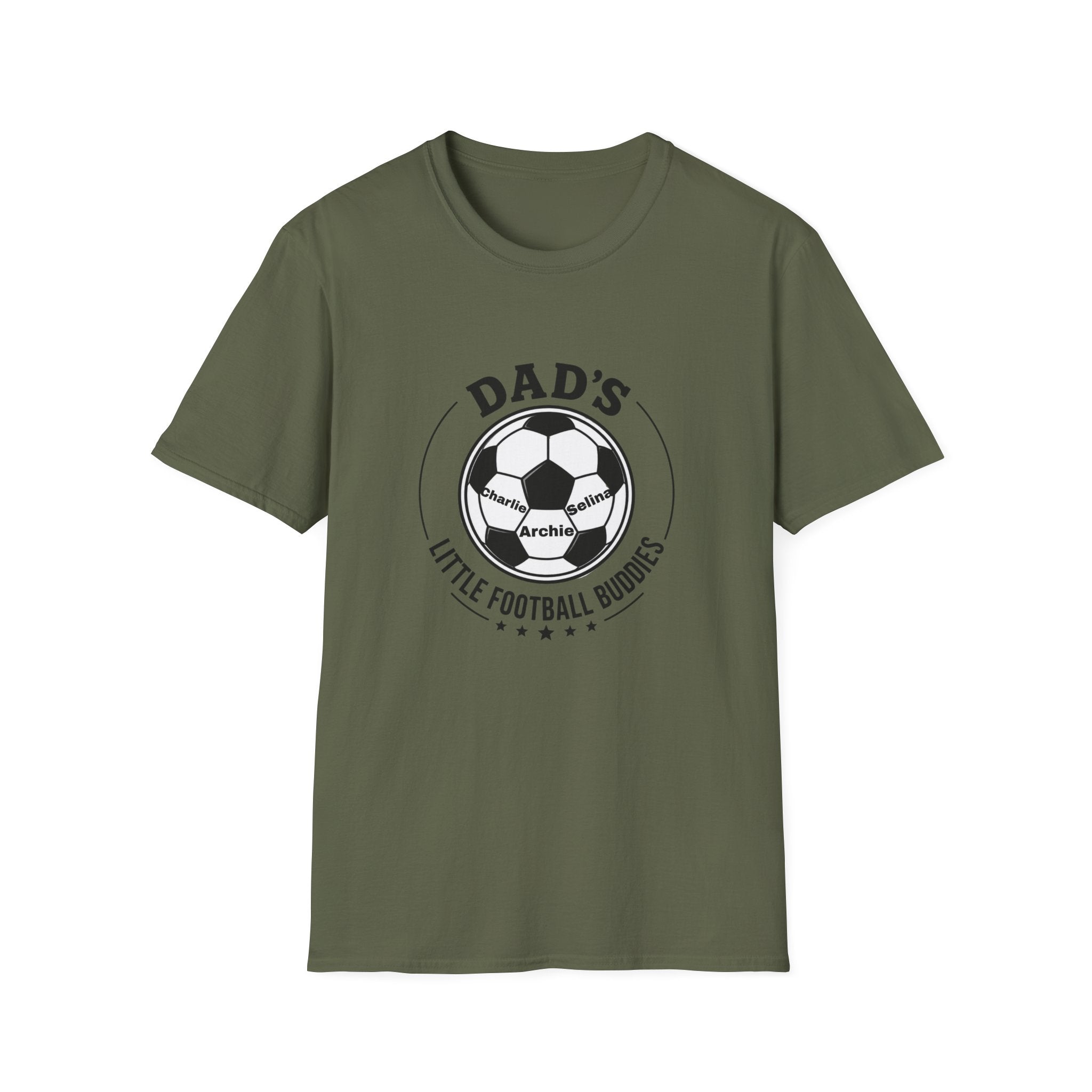 Dad’s Little Football Buddies Tee - Add Names- Personalise