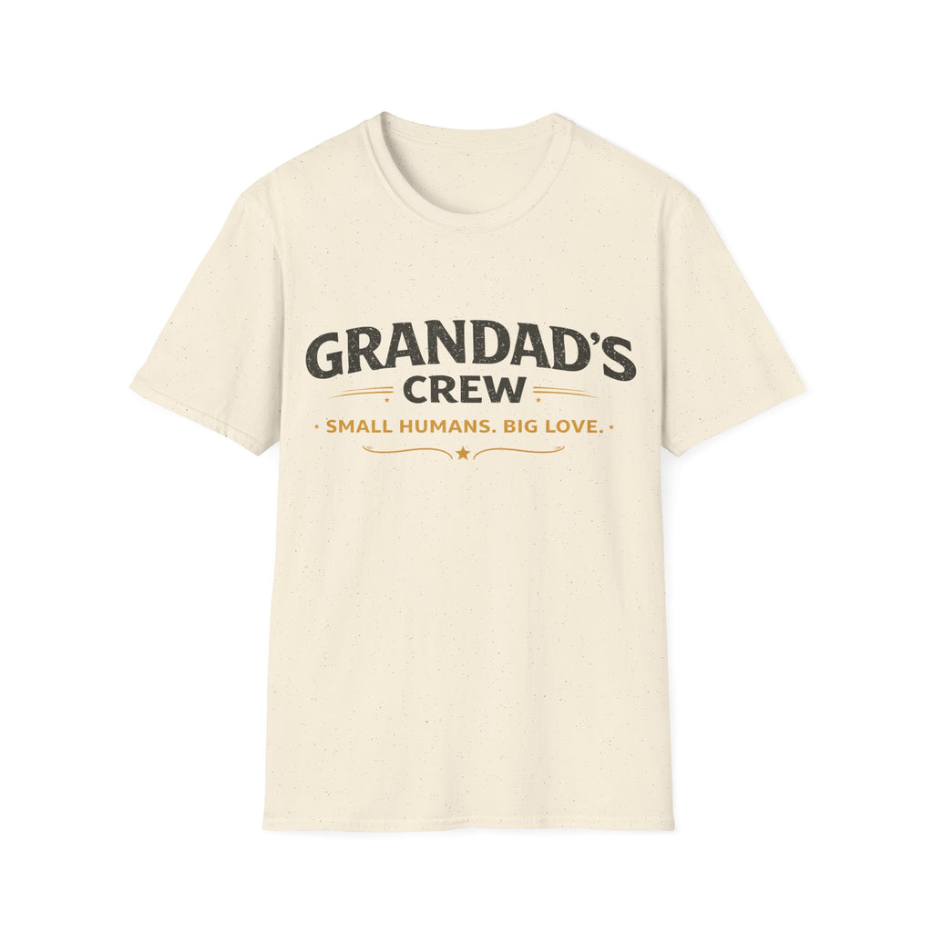 Granddad's Crew T-Shirt — "Small Humans, Big Love" Grandpa Gift