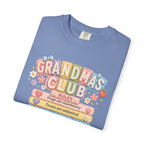 Grandma's Club T-Shirt — Cute Floral 'Grandma's Club' Rules Tee