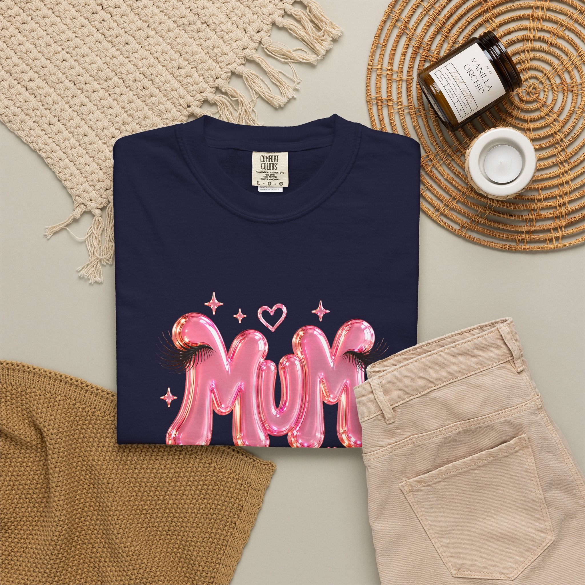 MUM Pink Balloon Eyelashes T-Shirt