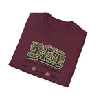 Dad Loves His Little Troops Camo T-Shirt — Personalized Kids' Names