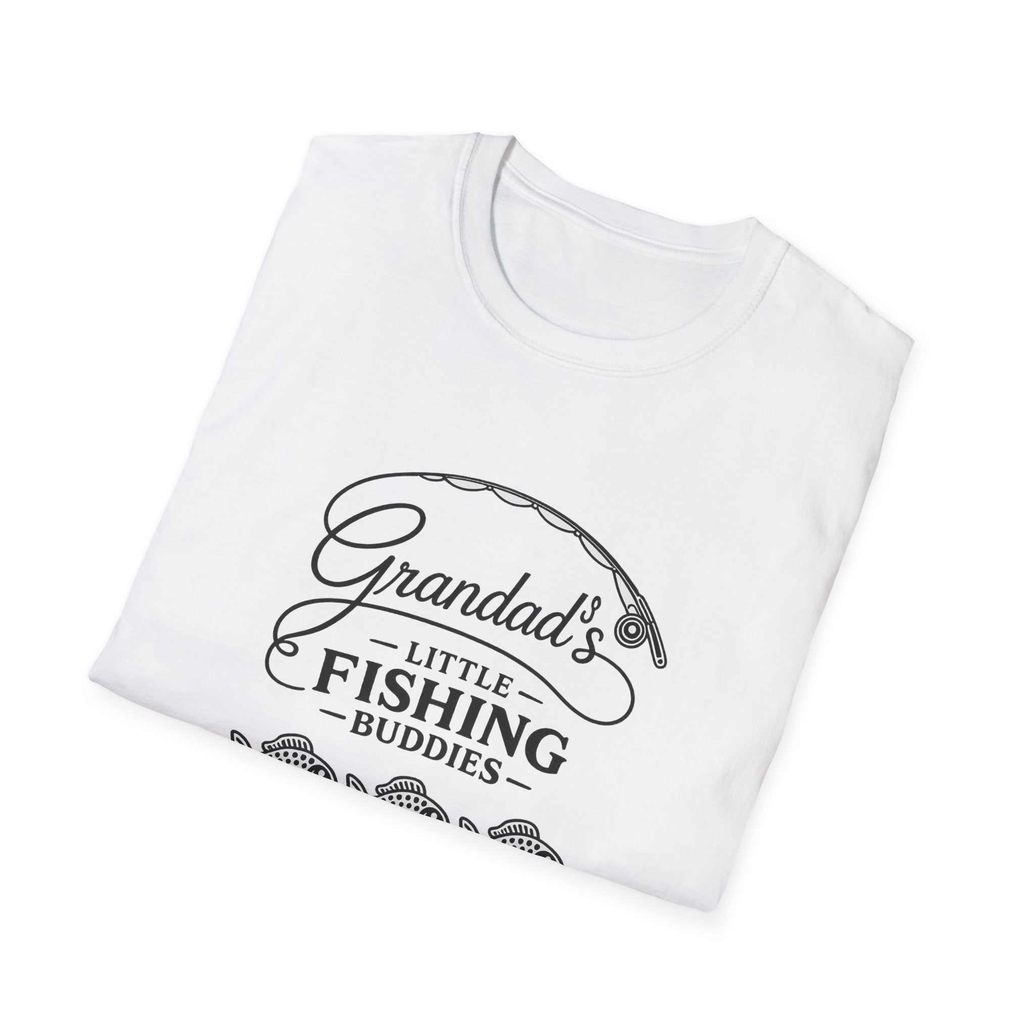 Granddad's Little Fishing Buddies T-Shirt — Grandpa & Kids Fishing Gift