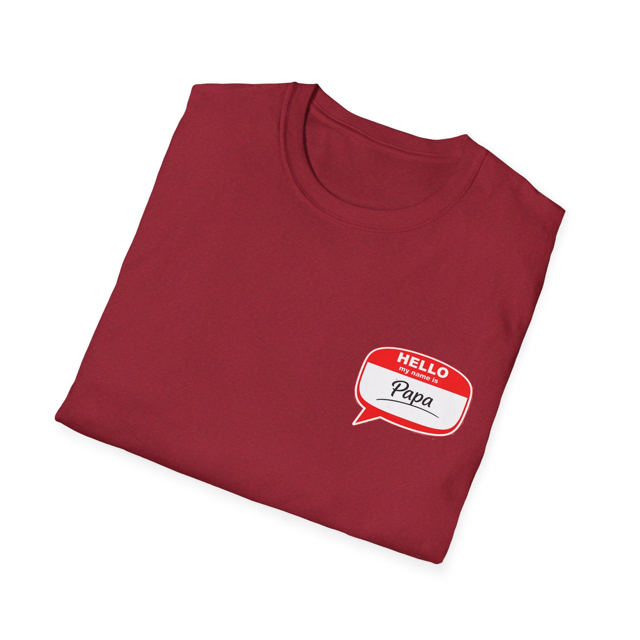 Hello Papa Speech Bubble T-Shirt – Cute Dad Gift for New Fathers & Father’s Day