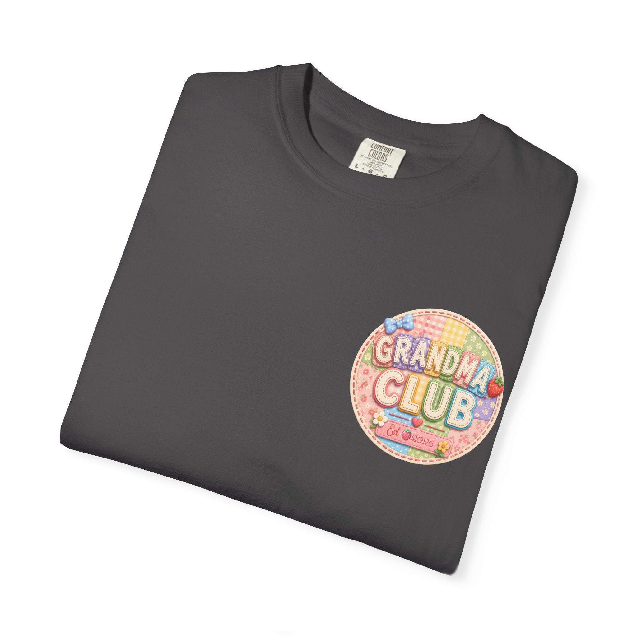 Grandma Club T-Shirt — Retro Floral Graphic