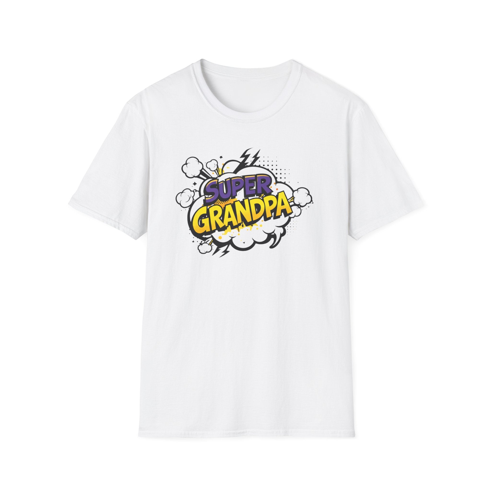 T-Shirt — "Super Grandpa" Comic-Style Graphic | Funny Father's Day Gift