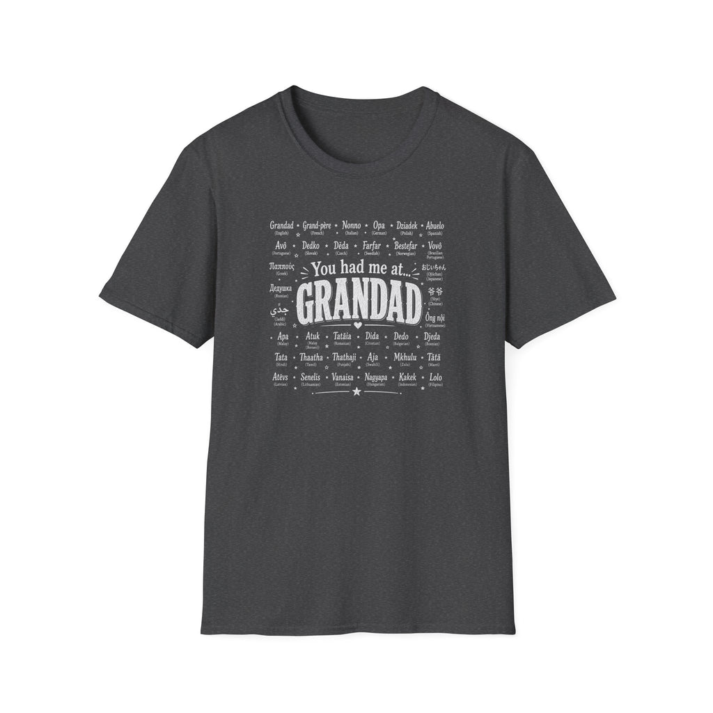 Grandad Word Cloud T-Shirt — "You had me at... GRANDAD" Father’s Day Gift