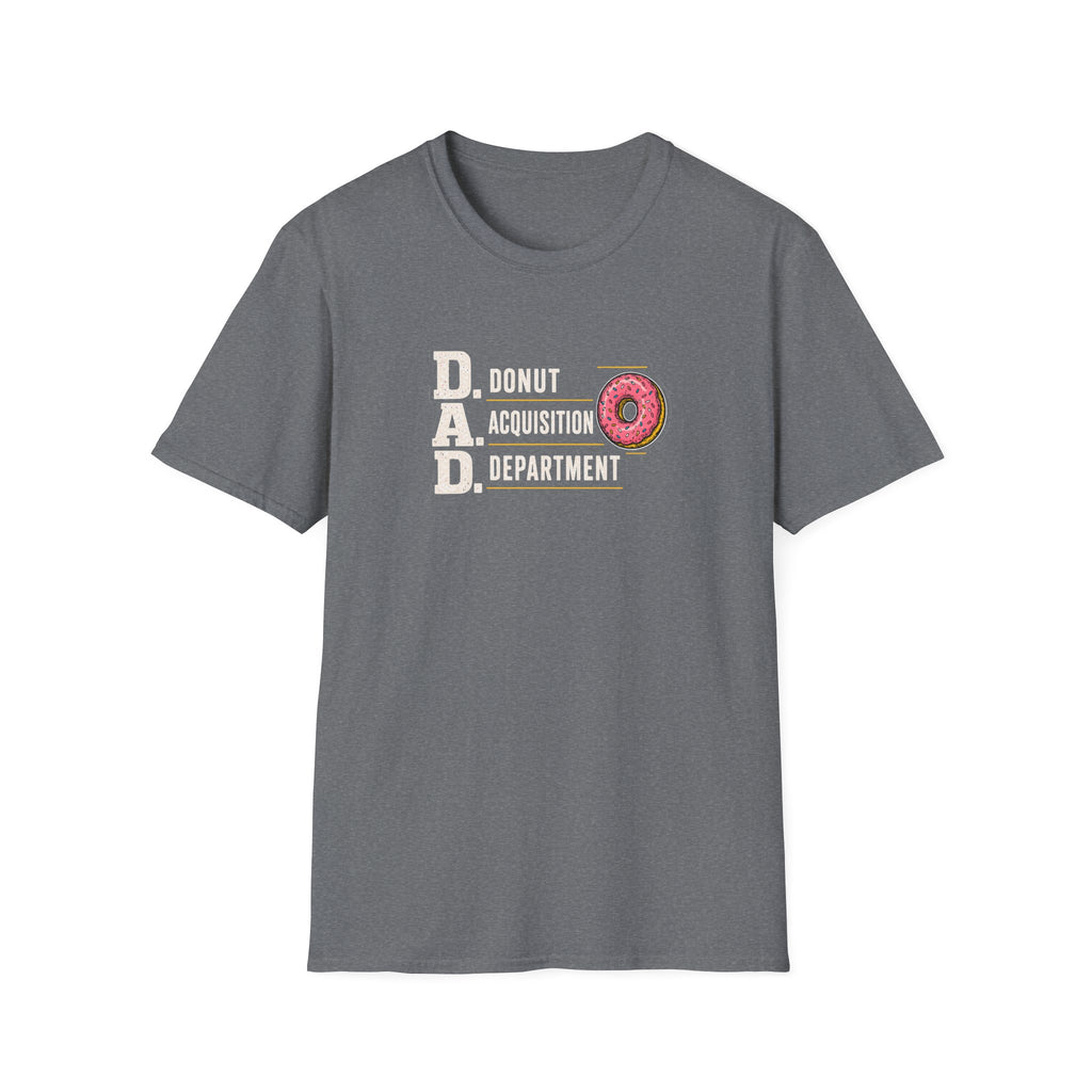Donut Acquisition Department T-Shirt – D.A.D. Funny Dad Shirt for Donut Lovers