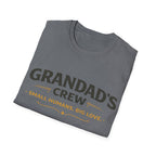 Granddad's Crew T-Shirt — "Small Humans, Big Love" Grandpa Gift