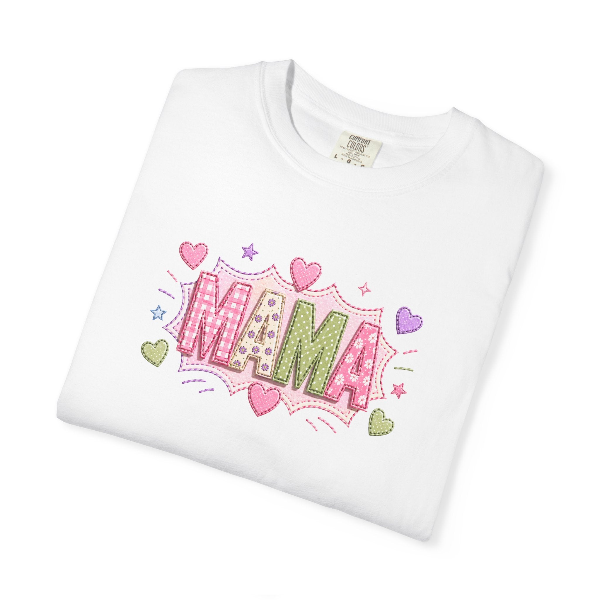 Mama Floral Heart T-Shirt — Cute Pink "MAMA" Mother's Day Tee