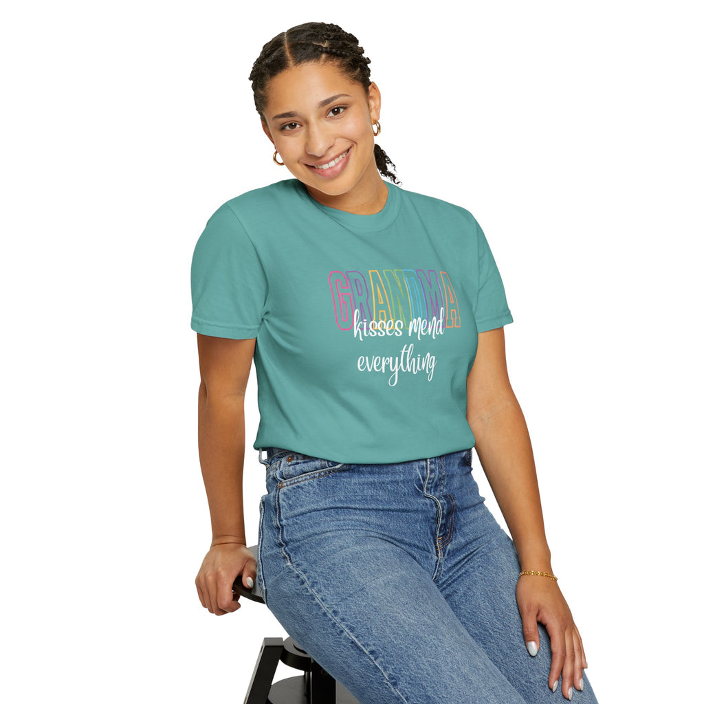 Grandma Kisses Mend Everything T-Shirt — Soft Pastel Mother's Day Gift