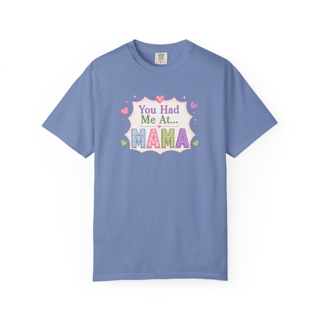 You Had Me At Mama T-Shirt — Cute Pastel Mom Graphic Tee for Mother's Day