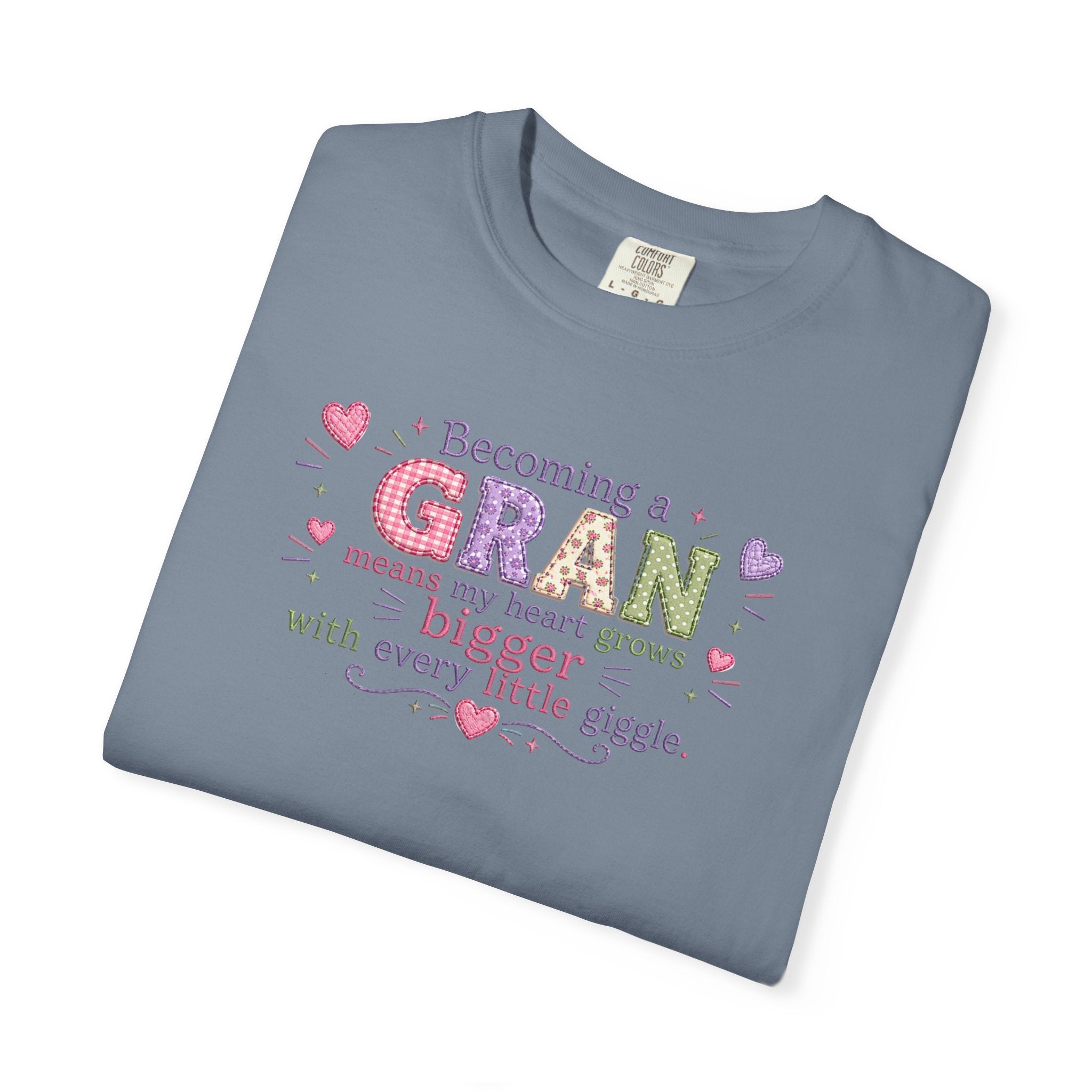 Heartfelt Gran T-Shirt - Becoming a Gran Means My Heart Grows Bigger