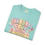 Grandma's Club T-Shirt — Cute Floral 'Grandma's Club' Rules Tee