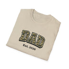 Dad Camo T‑Shirt – “DAD Est. 2026” Military Camo Father's Day Tee