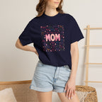 Mom Hearts Graphic T-Shirt — Cute Pink 'You had me at MOM' Mother's Day Tee