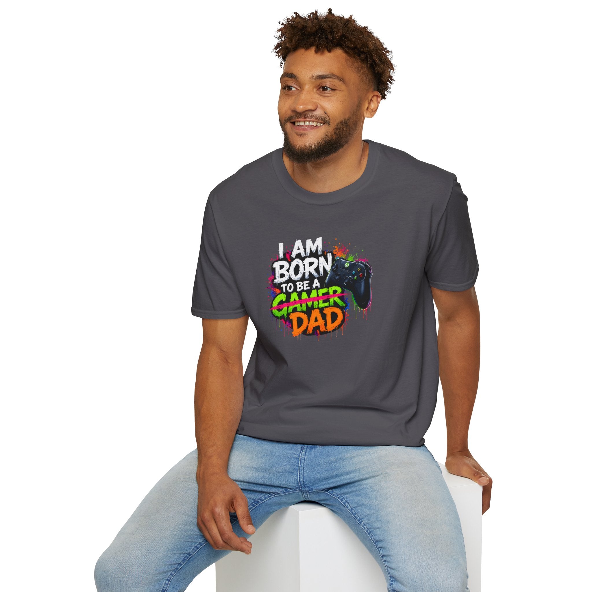 "I Am Born To Be A Gamer Dad" T‑Shirt