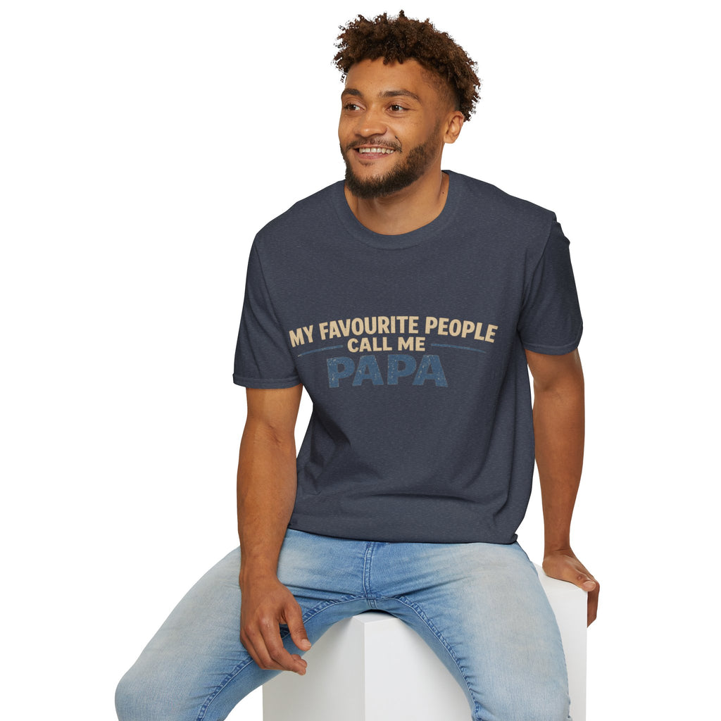 Papa T-Shirt — "My Favourite People Call Me Papa" Father's Day Tee