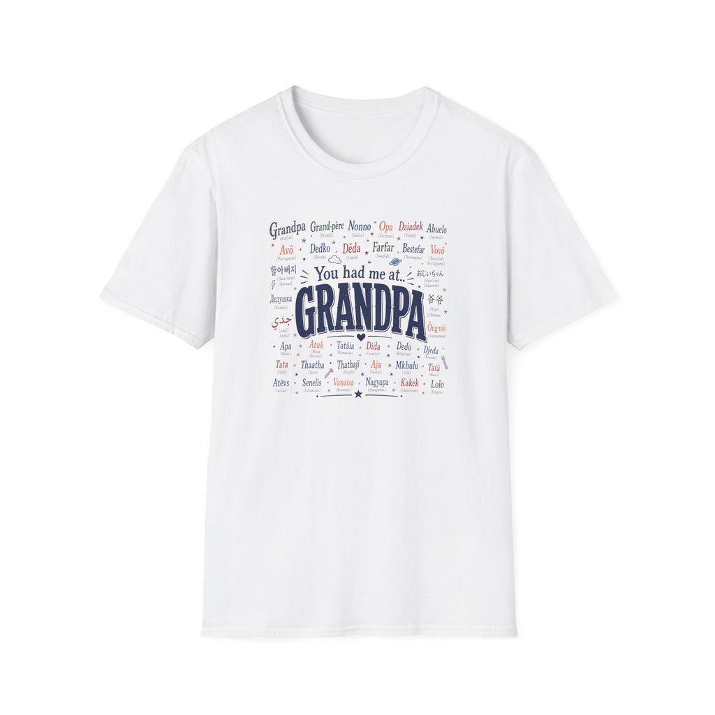 You Had Me at Grandpa T-Shirt — Retro Family Name Gift for Grandfathers