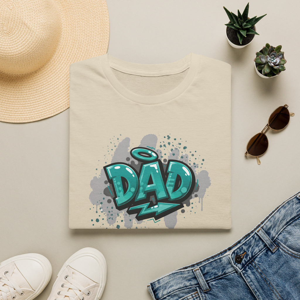 Graffiti 'DAD' Teal T-Shirt