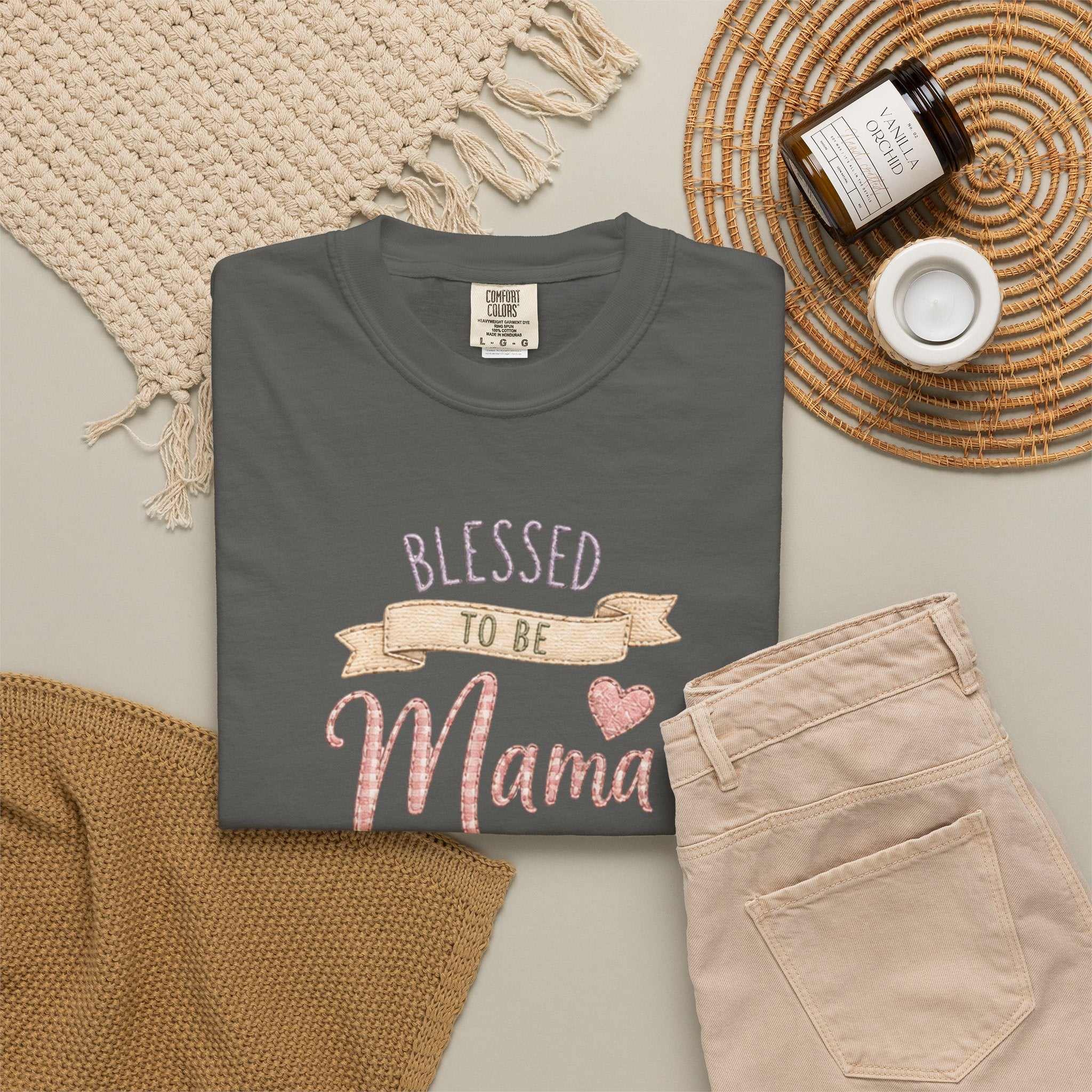 Blessed to Be Mama T-Shirt — Cute Mom Pregnancy Announcement Tee